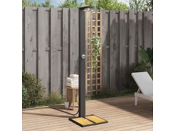 Vidaxl Chuveiro De Exterior 50x55x224 Cm Vime Pe/madeira Acácia Preto