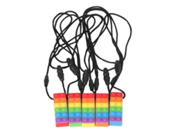Mali brinquedos de Dentição Bebê Silicone Sem Bpa Montagem Arco íris Chupeta Massagem Dentes