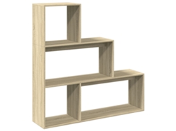 Estante Divisória 3 Níveis Derivados de Madeira Carvalho Sonoma MAISON EXCLUSIVE (99x29x99 cm)