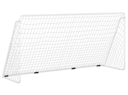 Baliza futebol VIDAXL Branco Aço (366 x 122 x 182 cm)