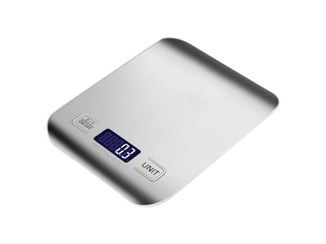 Balança Digital De Cozinha 10kg/1g Alta Precisão, Portátil Aço Inoxidável Com Lcd Retroiluminado E Tara - Ideal Para Doméstica, Panificação Churrasco