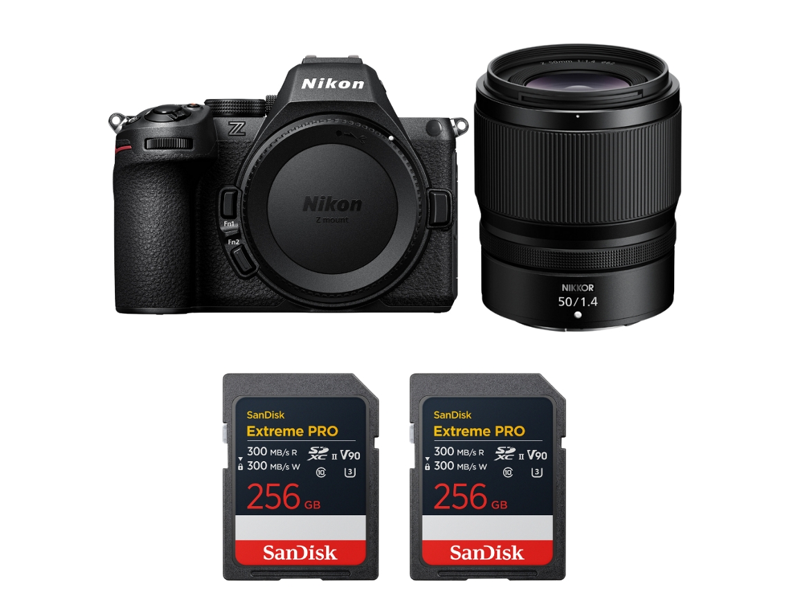 Z5 Ii + 50mm F/1.4 + 2 Sandisk 256gb Extreme Pro Uhs ii Sdxc + Ebook “20 Dicas para Fotos Que Impressionam” NIKON