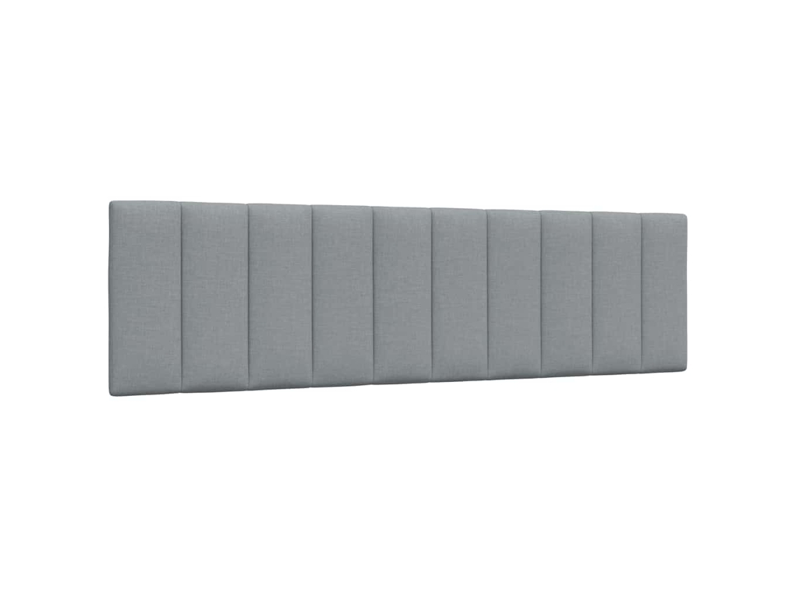Vidaxl Almofadão De Cabeceira Hanko 180 Cm Tecido Cinzento-claro