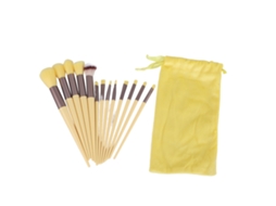 Kit Pincéis Maquilagem Suave Aplicação Base E Pó
