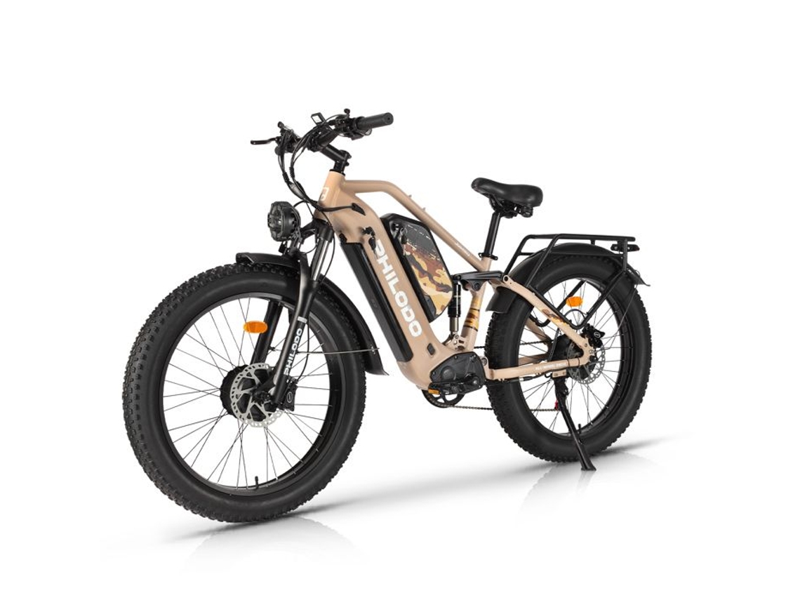 Bicicleta Elétrica Assistida PHILODO Jumbo 2 Motores 1000 W 2 Baterias 48 V 23 Ah 26 X 4 Pol.