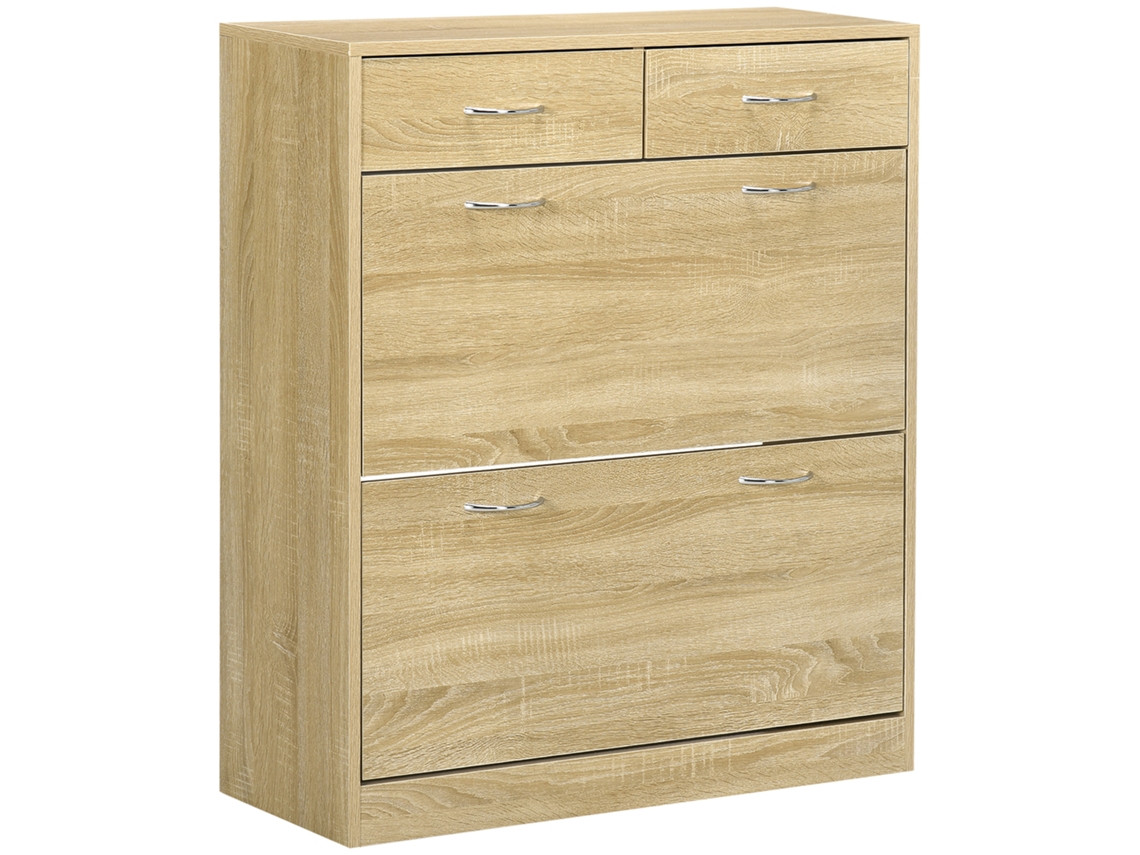 Sapateira Móvel 30x91,5 Cm Ideal Para Para Sala De Estar Para Decoração E Funcionalidade Com Design Moderno E Prático Durável E Resistente Cm Carvalho