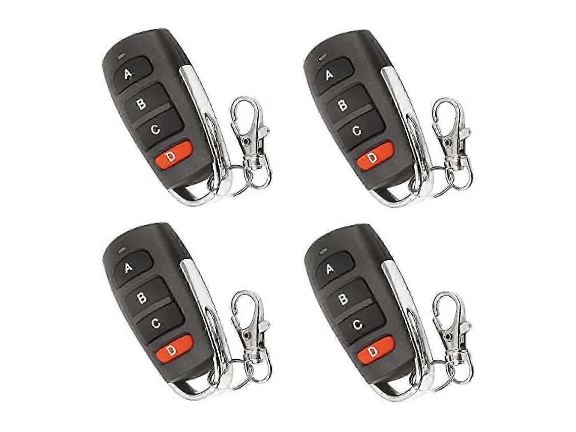 Conjunto De 4 Controles Remotos Universais Duplicadores Para Portas De Garagem, Controles Remotos Para Obstáculos, Chaves De Controle Remoto, Sub