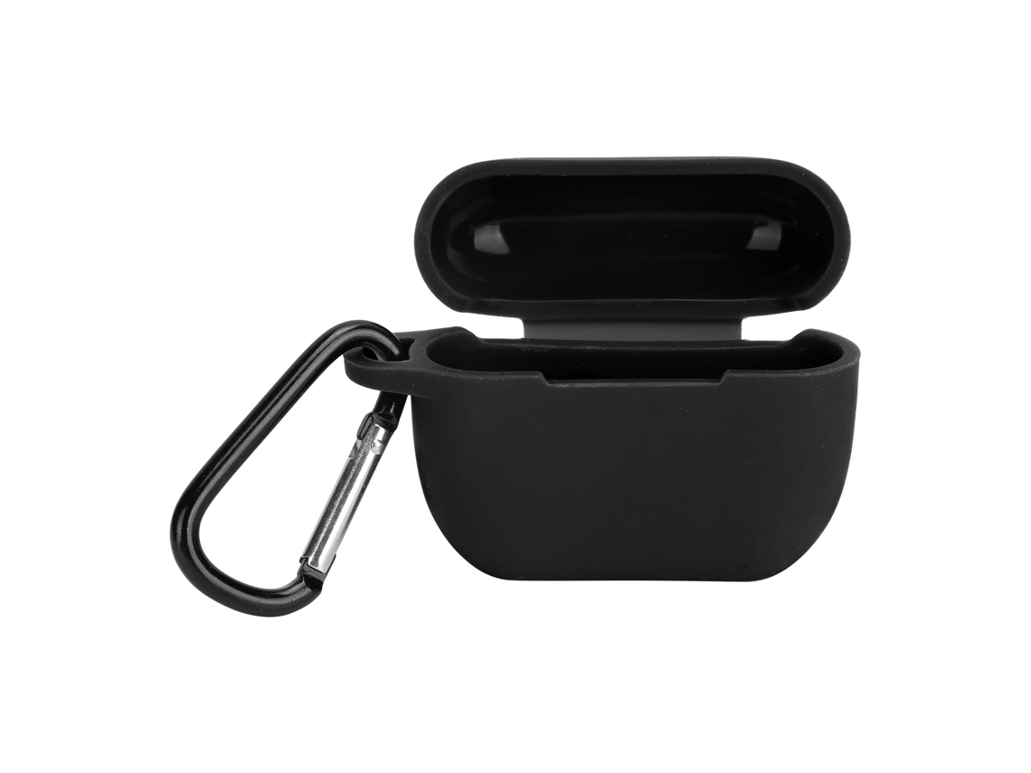 Funda protectora de silicona con sistema de carga para auriculares Bluetooth iOS Earbuds Pro/iii negra S/MARCA