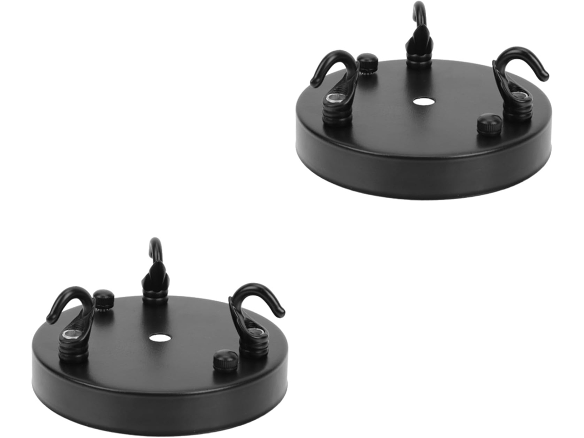 Placa De Montagem De Teto De 2 Peças Com Suporte Prático Para Luminárias Pendentes.