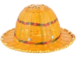 Capacete de Segurança com Ventilação Eficiente em Bambu Trançado para Proteção Solar Respirável, Colorido SFUSHOS