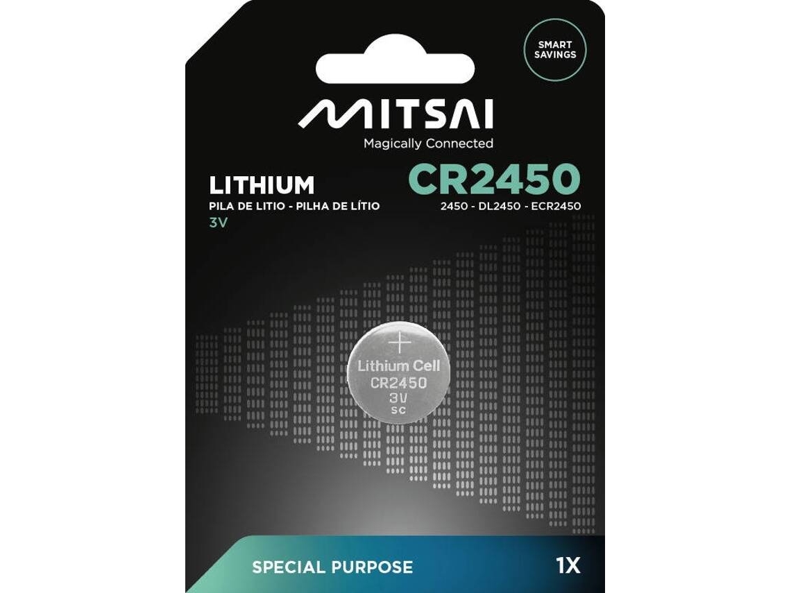 Pilha Não Recarregável MITSAI CR2450 (CR - 1 Unidade)