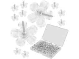 Tachinhas De Cortiça Stobaza Em Formato Flor Delicada, 100 Unidades, Abs, Com Função De Fixação, Ideais Para Escritório