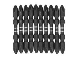Conjunto De Bits De Parafusadeira De Cabeça Grande Duplo Fim Magnético Ph2 Com Cabo Hex 1/4 10 Peças