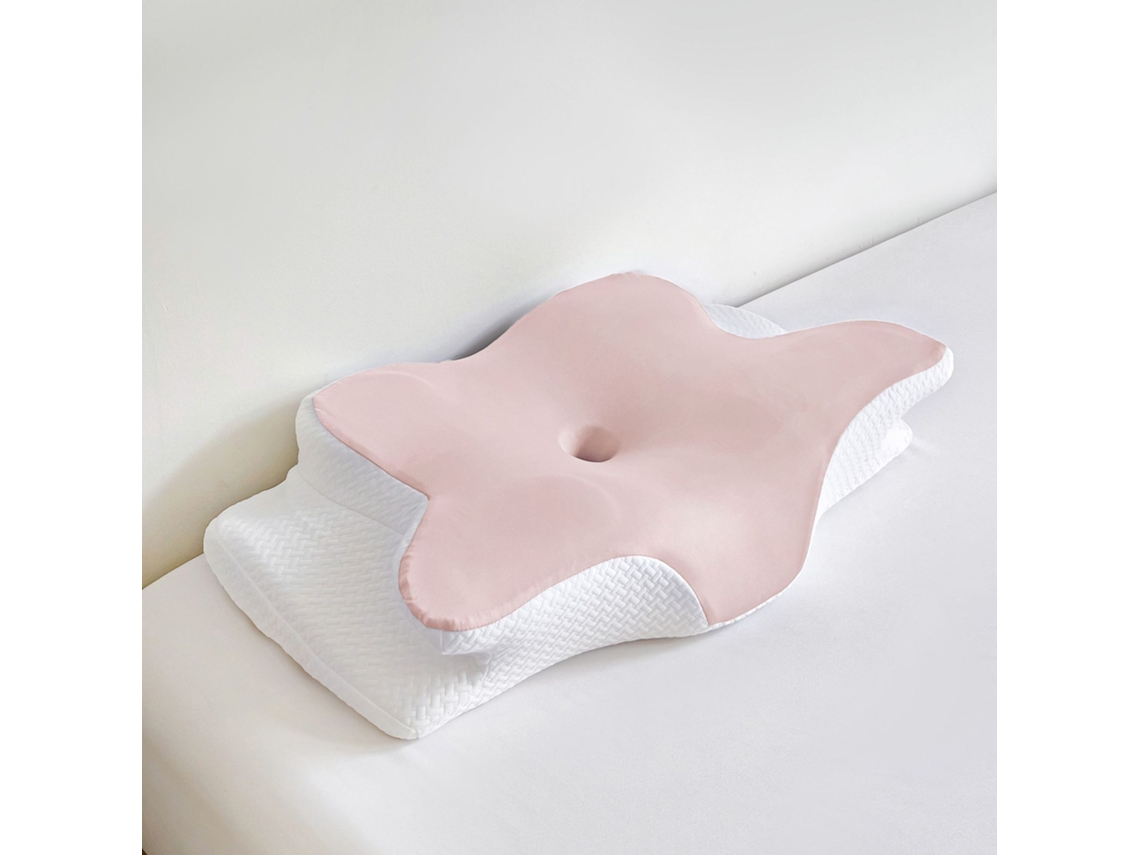 Almofada Viscoelásticadesign Ergonómico com Suporte Cervicalrosa CZHHMART