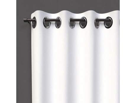 Cortinado SOLEIL D OCRE Blackout Ilhós Soleil Docre Liso Poliéster Branco (180x140cm)