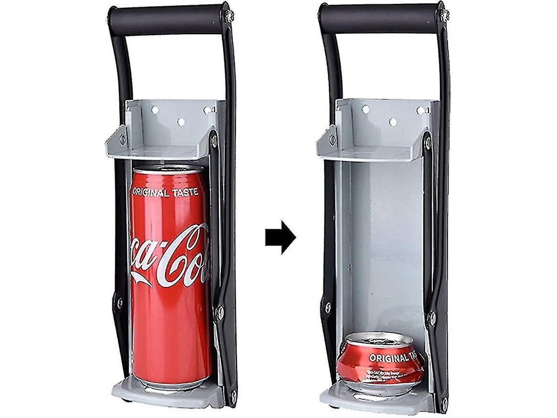 Triturador Latas Abre garrafas 2em1. Alumínio 473ml. Reciclagem Cozinha Cerveja.