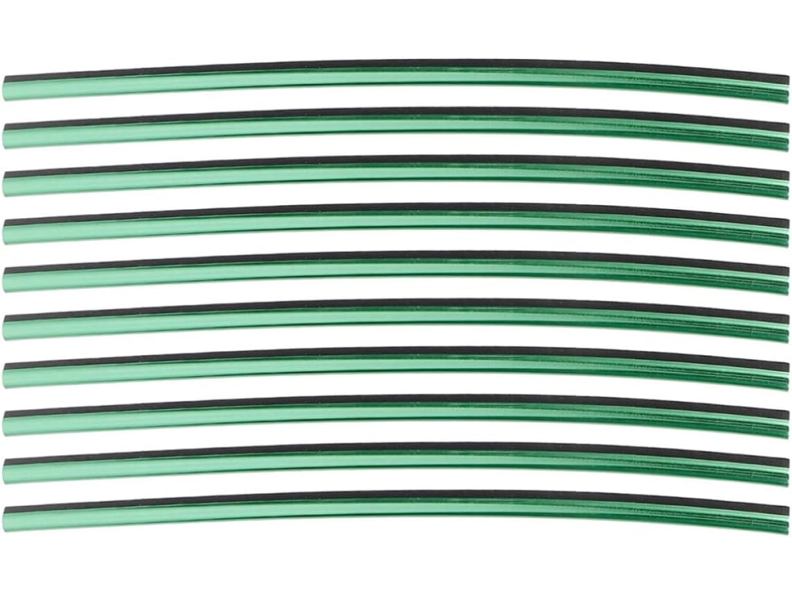 Fitas decorativas adesivas flexíveis em formato de U com cortiça verde para ventilação de carros.