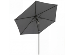 Guarda sol Dobrável 270 Cm, com Manivela, UV 50+, Cinza | S/MARCA