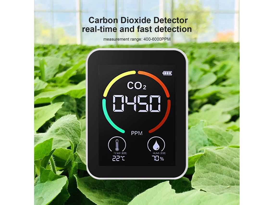 Detector de CO2 para Estufa Sensor Temperatura Umidade S/MARCA