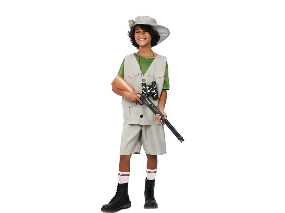 Fato de explorador da natureza com chapéu para criança