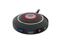 Interruptor De Energia Para Computador De Mesa Com Duas Portas Usb E Som Pc Brilvibera