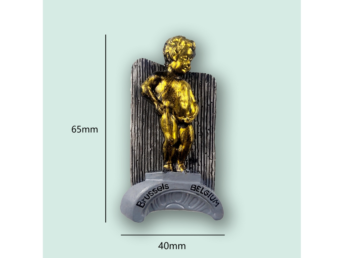 Ímãs De Geladeira Em Relevo 3d (manneken Pis Belga) De Pontos Turísticos De Todo O Mundo.