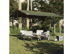 Vidaxl Lona De Campismo 506x306 Cm Impermeável Verde Azeitona