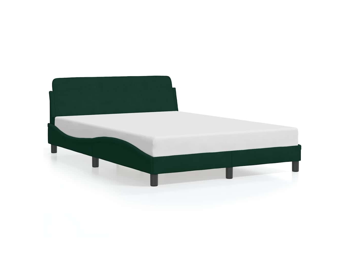 Bed Frame, Bed Frames Vidaxl Verde Veludo (140 X 200 Cm)
