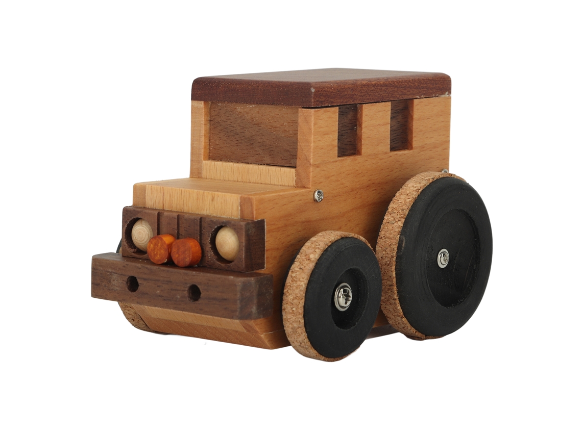 Mini Caixa de Música Madeira Carro Clássico S/MARCA