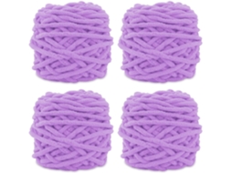 Fio 4x Fio Para Crochê, Fio Grosso E Macio Para Projetos De Fios X44 Yd Aquaforge