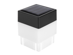 Luz Solar Led Quadrada Branca Quente para Decoração de Jardim e Cerca Exterior | S/MARCA