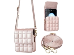 Bolsa Transversal Dobrável Xadrez Bfb04 Para Celular