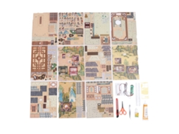 Mali kit Miniatura Recanto de Livro Diy com Luzes Led Puzzle de Madeira 3d para Adultos e Crianças