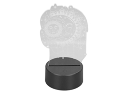 Lâmpada De Mesa 3d Laxiscreed Com Luz Rgb E Interruptor Táctil Para Decoração E Ambiente