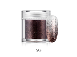 Polvo De Glitter Para Unhas Em Frasco Pigmento De Manicura 10g (marrom)
