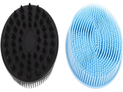Lurelia Pack De 2 Escovas De Banho Para Bebé, Silicone Macio E Massagem Suave, Banho Relaxante Essencial