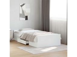 Vidaxl Estrutura De Cama Com Armazenamento Branco 80 X 200 Cm