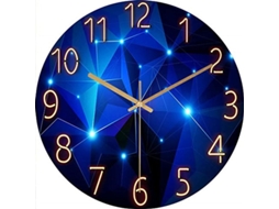 2026-reloj De Pared De Cuarzo Silencioso 30cm Operado Por Batería Para Dormitorio Cocina Oficina Escuela (cielo Estrellado)