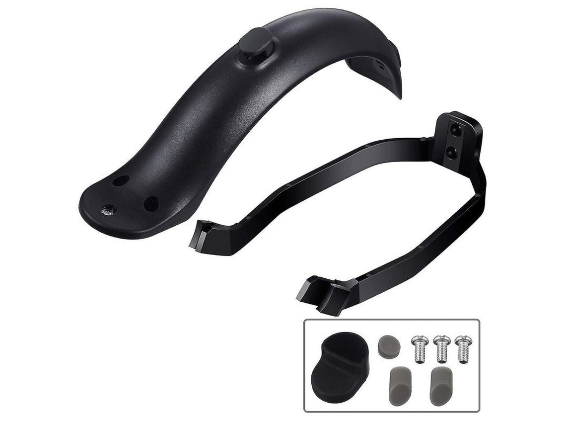 Acessório De Scooter: Kit De Para-lamas Traseiro Com Suporte, Compatível Com Scooter Pro, Madeira Abs, Instalação Rápida