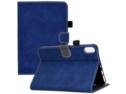 Compatível Com Ipad 10.9 (2022), Capa Para Tablet Em Couro Texturizado Bovino, Resistente A Impactos, Com Porta-cartões E Suporte.