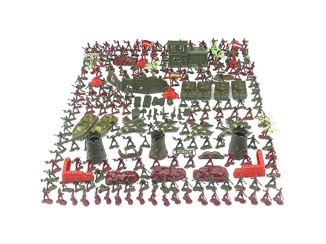 Mali brinquedo de Soldados Miniatura 290 Peças Playset com Acessórios Presente para Crianças