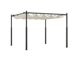 Pérgola 3x3m com Cobertura Metálica, Ajustável, SINI TECH STORE