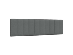 Vidaxl Almofadão De Cabeceira Hanko 180 Cm Tecido Cinzento-escuro