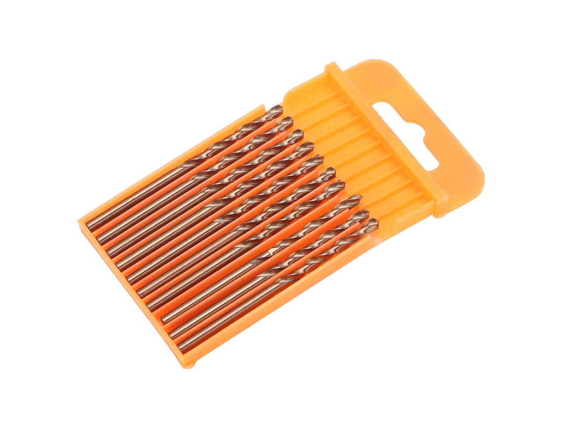 10pcs Broca Hss Ti Plating 3.0mm Com Caule Paralelo E Sulco Espiral Para Perfuração De Chapas