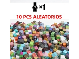 Conjunto de Mini Blocos de Construção Magnéticos , Brinquedo Educativo de Construção "faça Você Mesmo" para Crianças. MDUG (10 Peças e 1 Boneca)