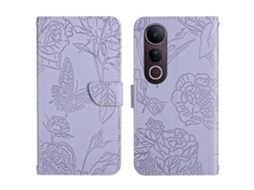 Capa De Celular De Couro Com Estampa De Borboleta Ht03 Skin Feel
