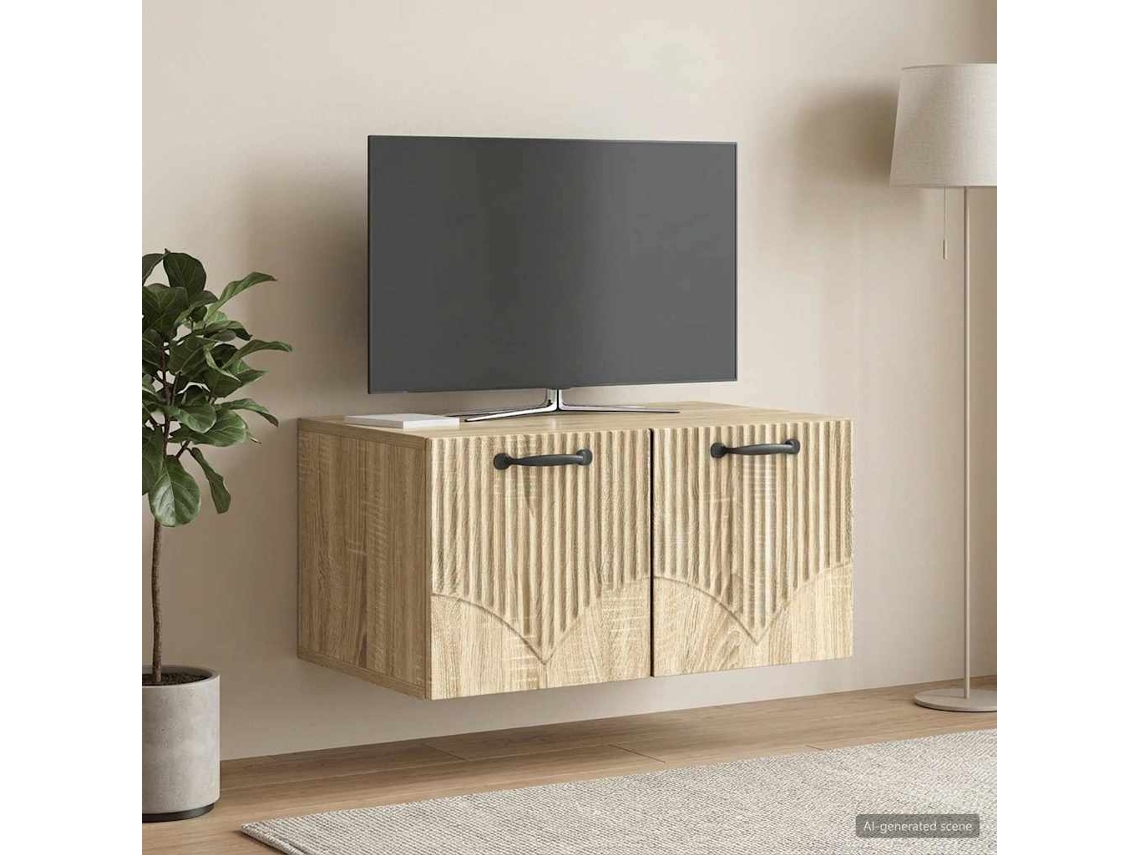 Vidaxl Gabinete De Tv De Parede Carvalho Sonoma 59,5 X 41 X 30 Cm