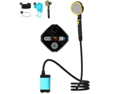 Chuveiro Elétrico Portátil Camping com Bateria e Display Digital