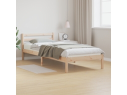 Cama Com Cabeceira 100x220 Cm Madeira De Pinho