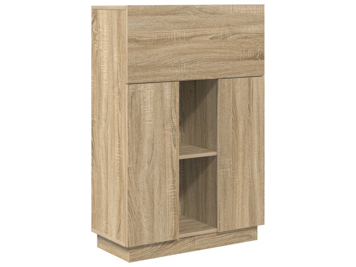Conjunto 1 Secretária De Escrita Vidaxl Castanho Derivados De Madeira (71.5 X 31.5 X 106.5 Cm)